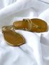 Golden Silver Metallic Flats - cunei